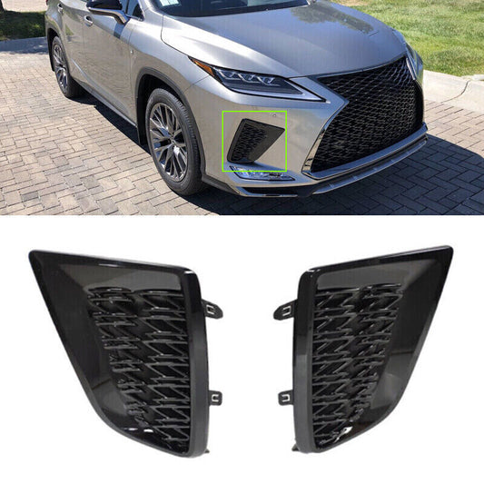 Pair For 2020-2022 for Lexus RX350 RX450H Sport Front Bumper Fog Light Cover Grille n