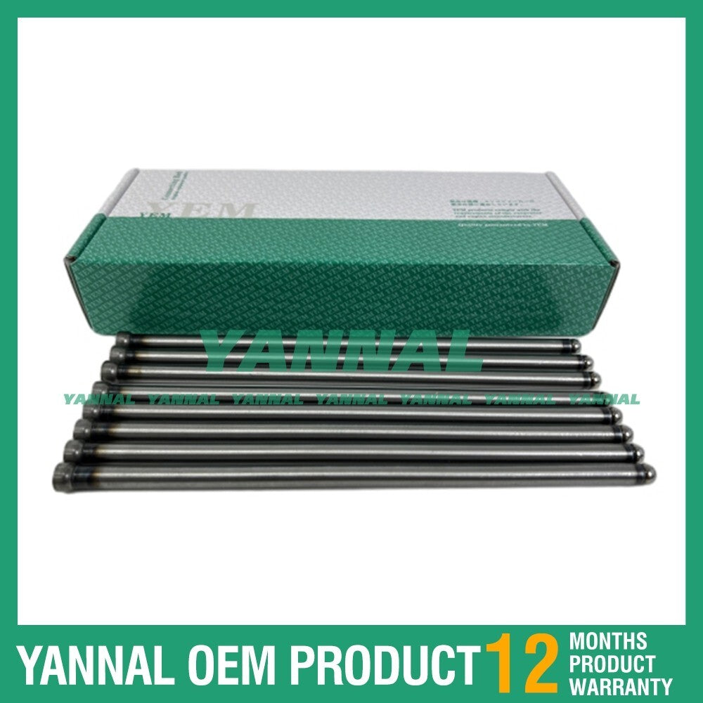 8 new V2003 Valve Push Rods for Kubota Excavator Diesel Engines