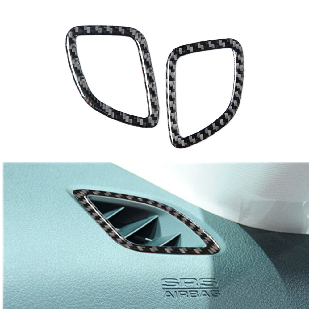 Carbon Fiber Side Demist Air Vent Outlet Trim Cover for Subaru Forester 2005-08