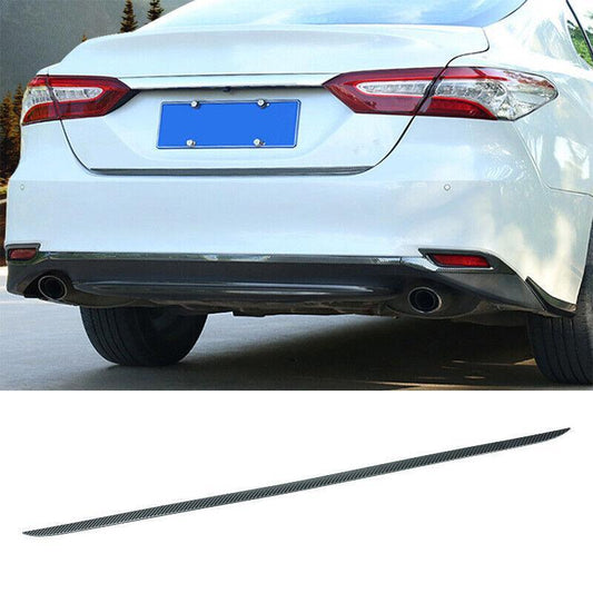 Carbon Fiber Steel Rear Door Trunk Lid Tailgate Strip for Toyota for Camry 2018-2022