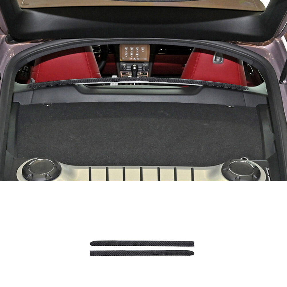 Red Carbon Fiber Door Bowl Decorative Cover Trim For Tundra 2014-2018 v