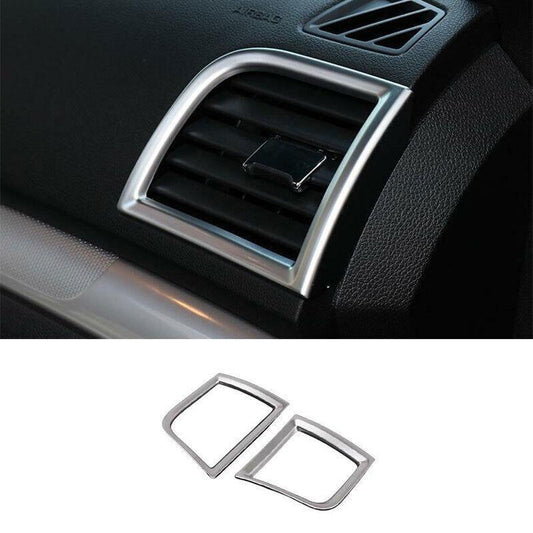 for Ford Explorer 2011-2019 Matte Silver Console LR Air Outlet Vent Trim 2PCS