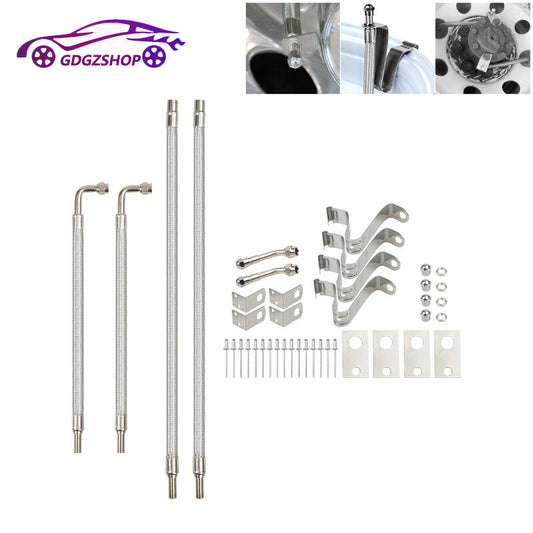 Dually Valve Stem Extenders Adaptor Dual Wheels Tire Valve Stem Extension Kit