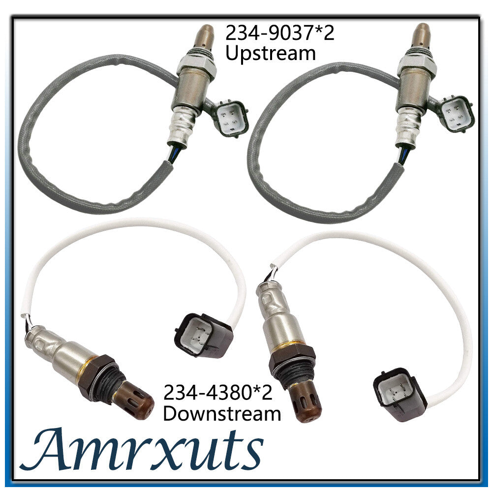 4-piece upstream + downstream oxygen sensor kit for Infiniti G37 2008 3.7L 2349037 234380- n