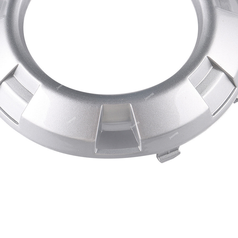 Pair Front L/R Fog Light Lamp Silver Cover Frame for Mitsubishi for Pajero Montero