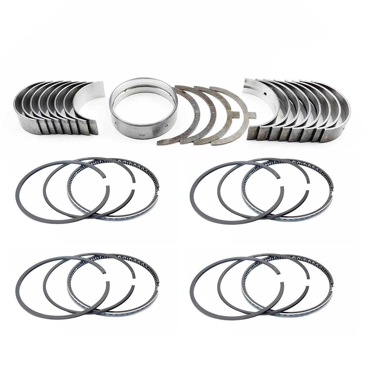 V1505 Metal Kit + Piston Rings for Kubota V1505BH V1505-E2 V1505D V1505T V1505BH