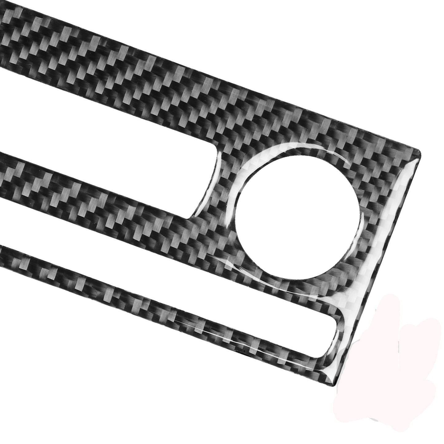 Red Carbon Fiber Center Control Panel Cover Trim For 4Runner 2010-2020 v