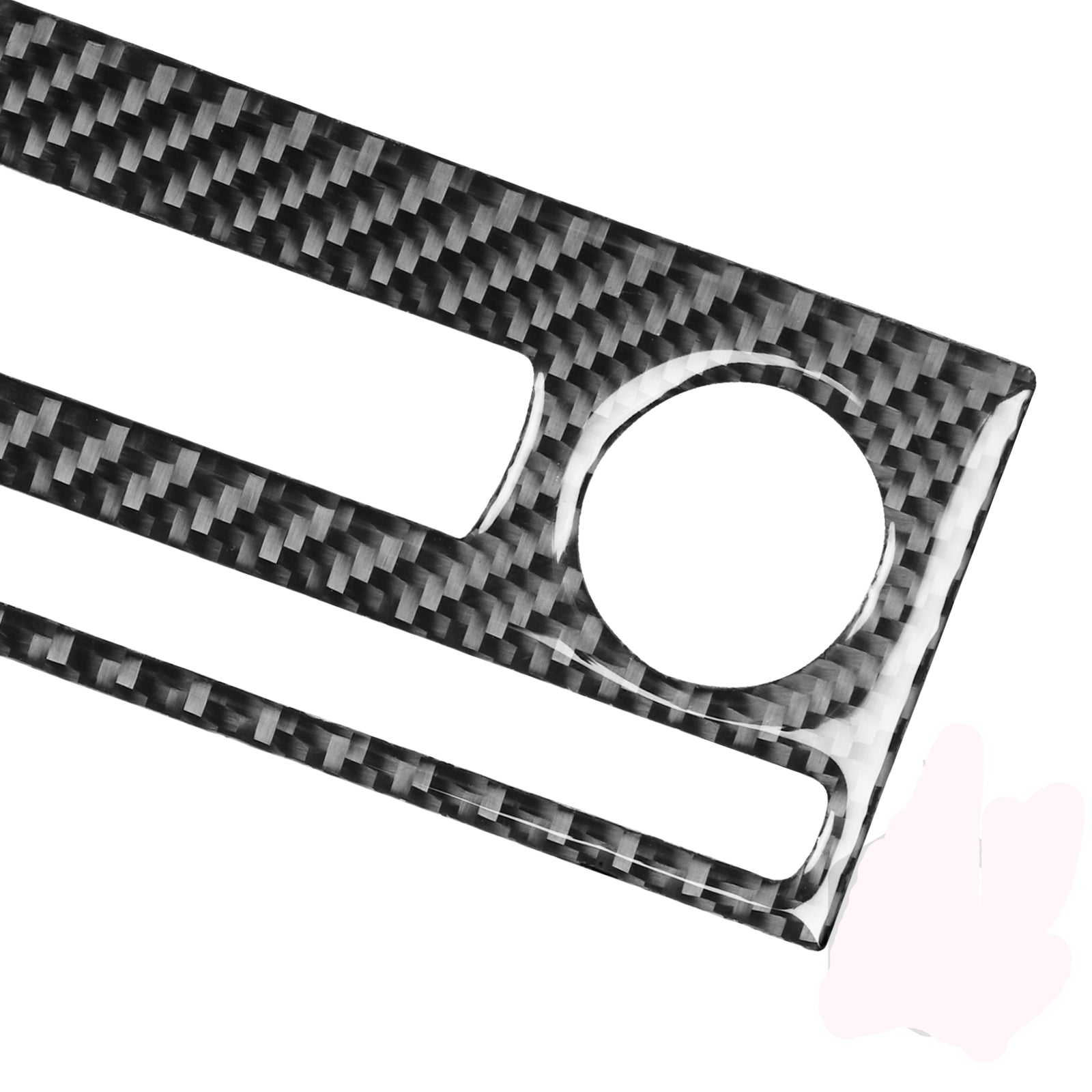 Red Carbon Fiber Center Control Panel Cover Trim For 4Runner 2010-2020 v