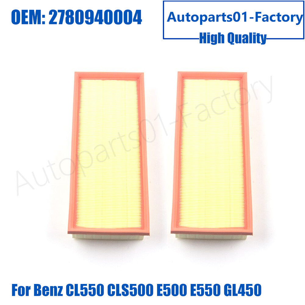 Air Filter for Mercedes-Benz CL550 CLS500 E500 E550 GL450 AMG CL63 CLS63 GL63
