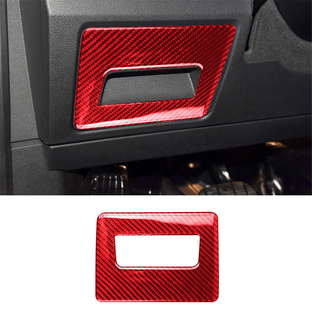 Red Carbon Fiber Front Dashboard Air Vent Cover Trim for KIA Cadenza 2014-2016 v
