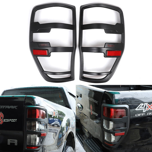 Matte Black Rear Taillight Bezel Trim (2 Pieces)  for ford  Ranger 2015 - 2022
