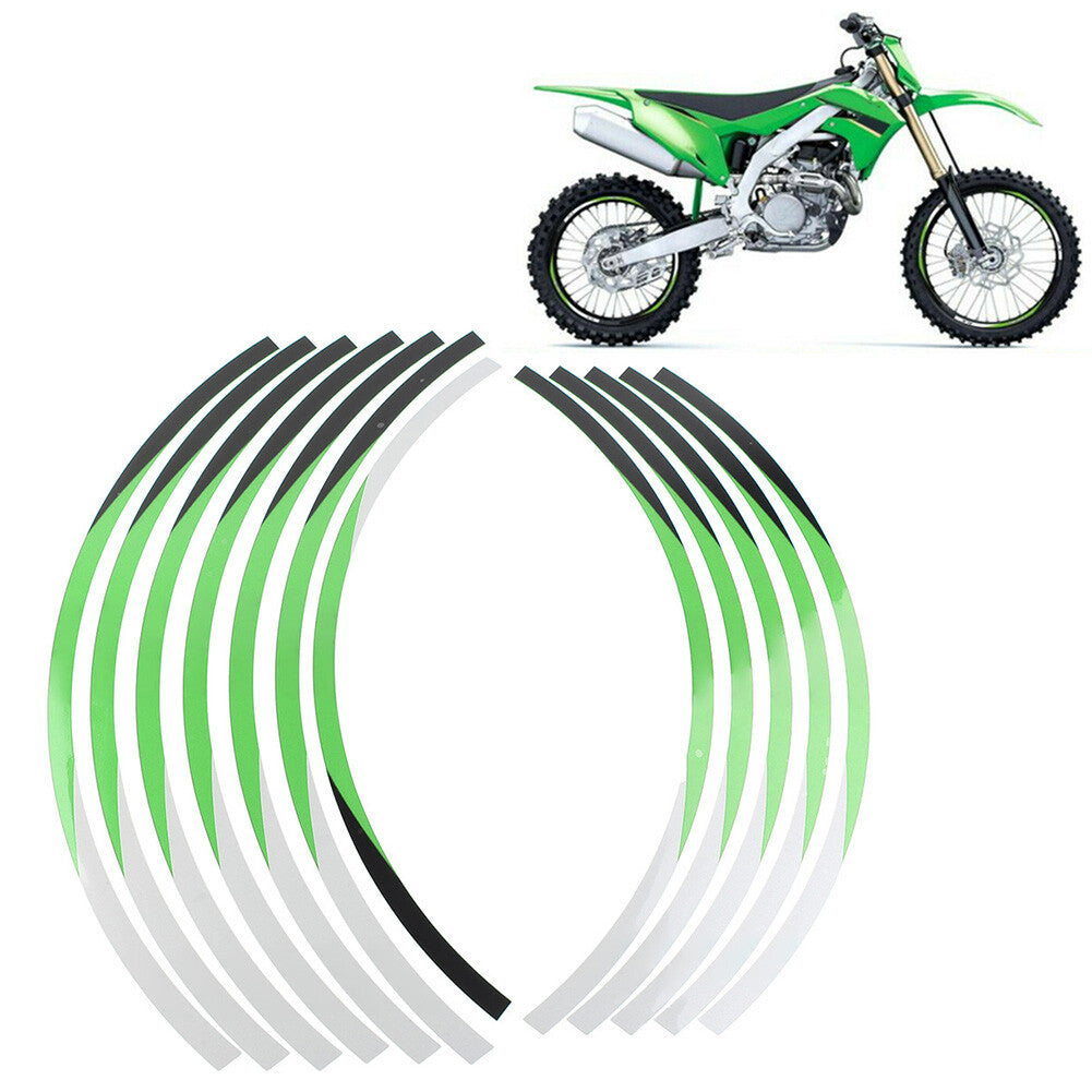 21 19 RIM STRIPES WHEEL STICKERS DECALS for Kawasaki KX 450 2020-2021
