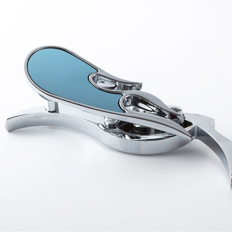 Motorcycle side mirrors for Chopper Cruiser bicycles - Chrome Q
