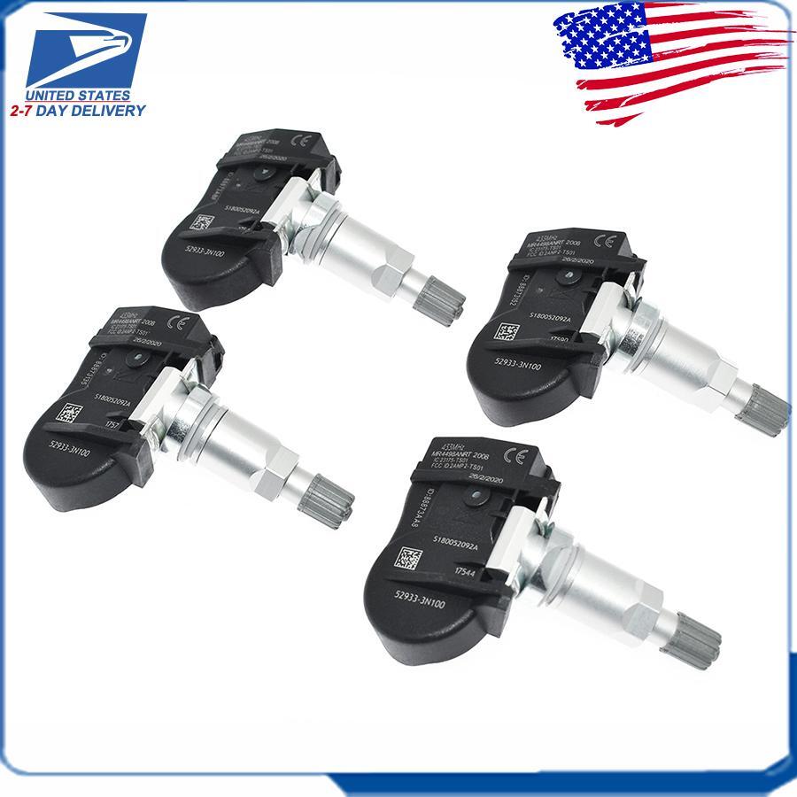 4X Tire Pressure Sensors 433MHz for Hyundai Accent Santa Fe for KIA Rio #52933-3N100