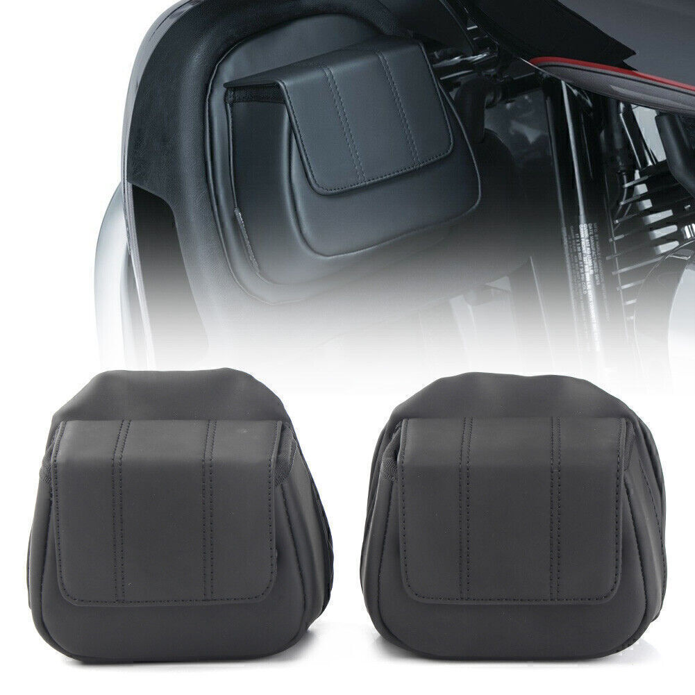 Fit for Harley Touring Ultra Limited 2014-2020 Fairing Lower Door Pocket Bag Black