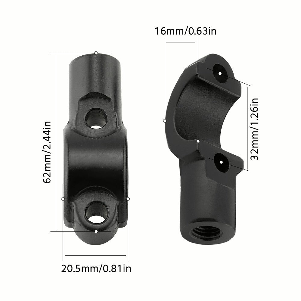 for KAWASAKI ER6N VULCAN S 650 Z900 Master Cylinder Mirror Mount Bracket Clamps Q