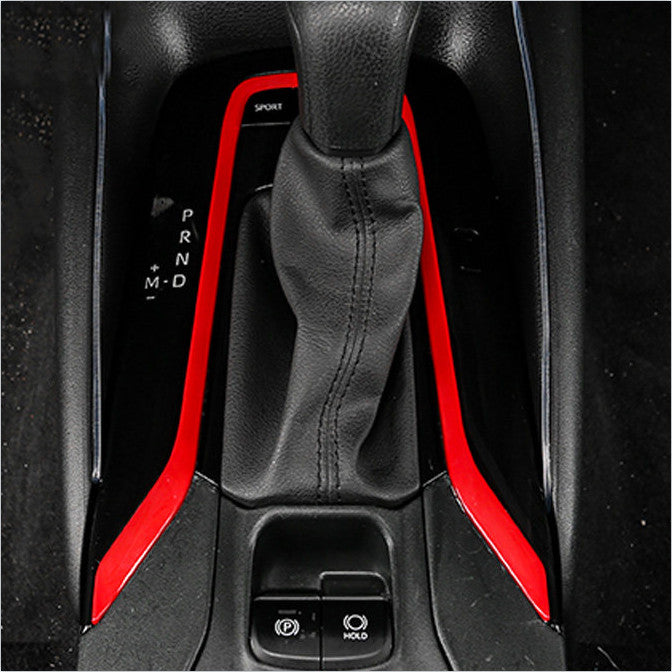2019-2023 Red Interior Gear Shift Panel Trim for TOYOTA for COROLLA
