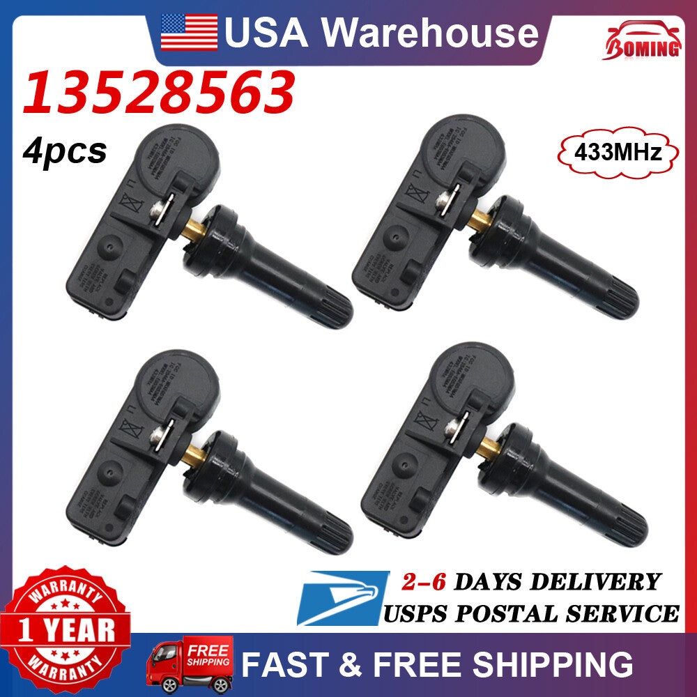 4 x 13528563 new Tire Pressure Sensors (TPMS) for 2019-23 General Motors for Chevrolet Silverado for Sierra