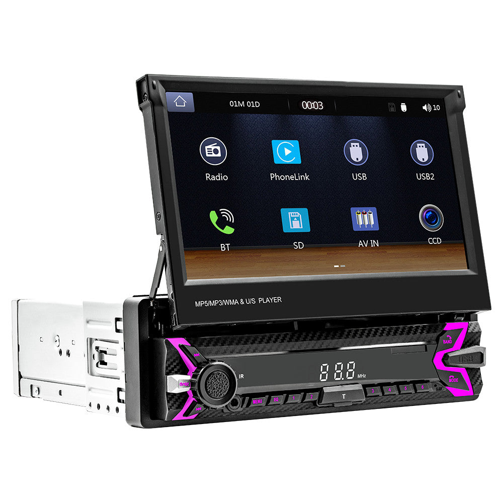 7in Car Stereo Flip Out Touch Screen Radio MP5 Player For Carplay Android Auto