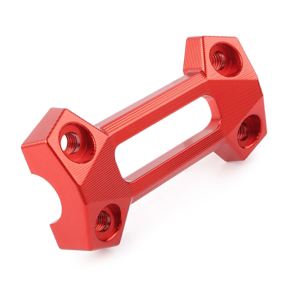 1x HandleBar Fat Bar Riser Mount Clamp Top Cover Fit for Kawasaki Z900 17-22 18 Red Q