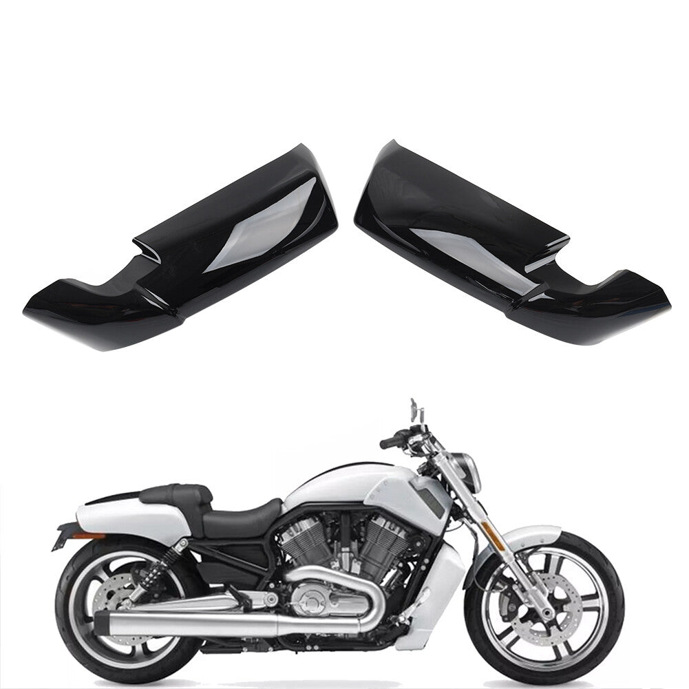 Radiator Side Covers Shroud Glossy Black for Harley VRSCF V-Rod Muscle 2009-2017