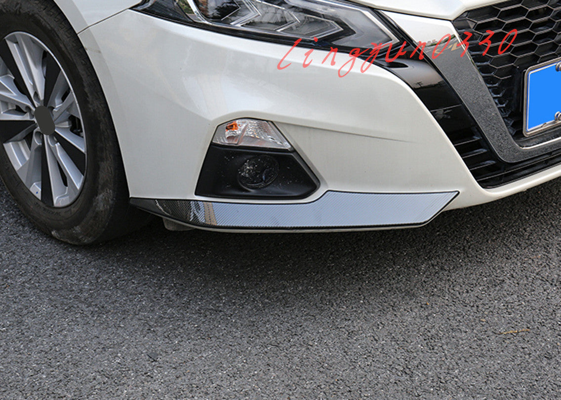 for Nissan Altima 2019-2022 Carbon Fiber Steel Front Bumper Guard Cover Trims