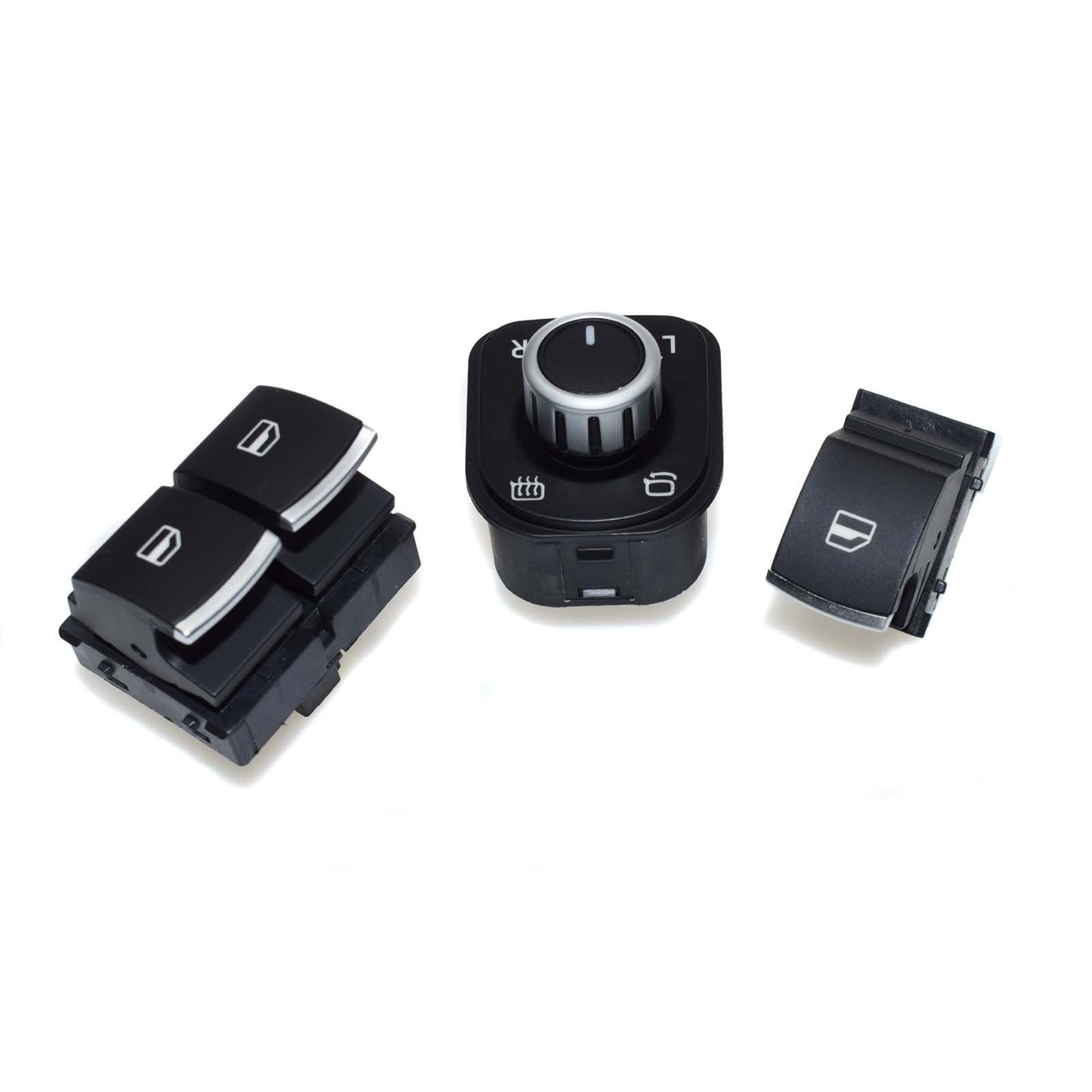 Brand new chrome power window mirror switch kit suitable for Eos, for Golf MK5, MK6, GTI- n