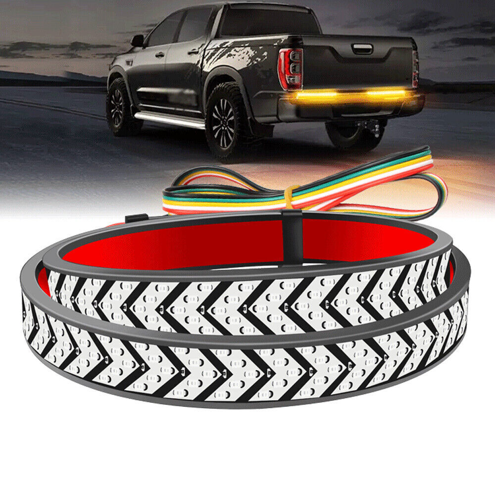 60 Inch Truck Tailgate LED Light Bar Brake Turn Signal Stop Tail Bar Lights - v