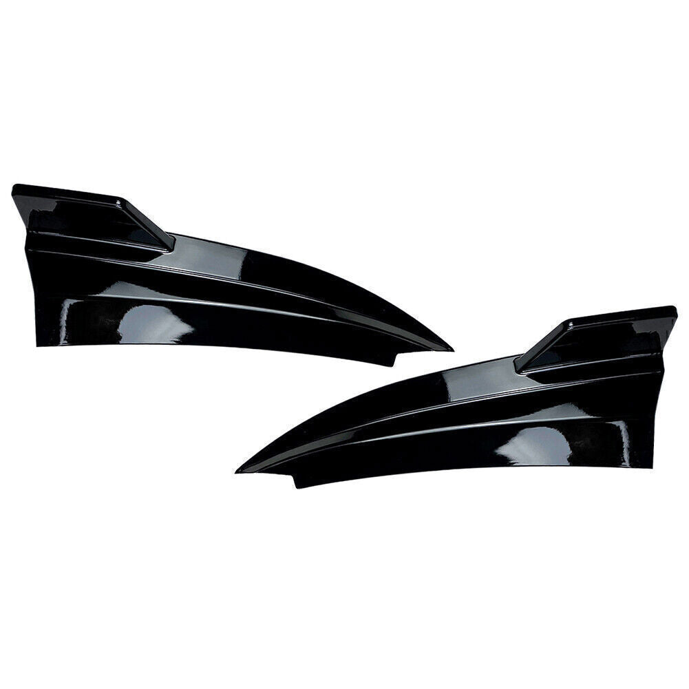 Black Rear Bumper Canard Splitter Side Vent 15+ for Benz C-Class W205 Coupe C205 n