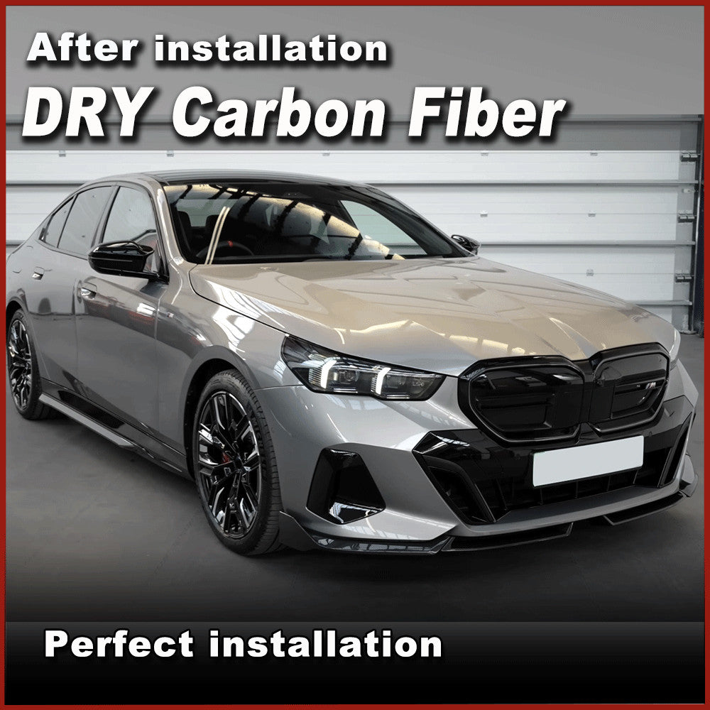 for BMW 5Series G60 520i G61 I5 M60 2024UP Dry Carbon Side Skirt Extension Lip