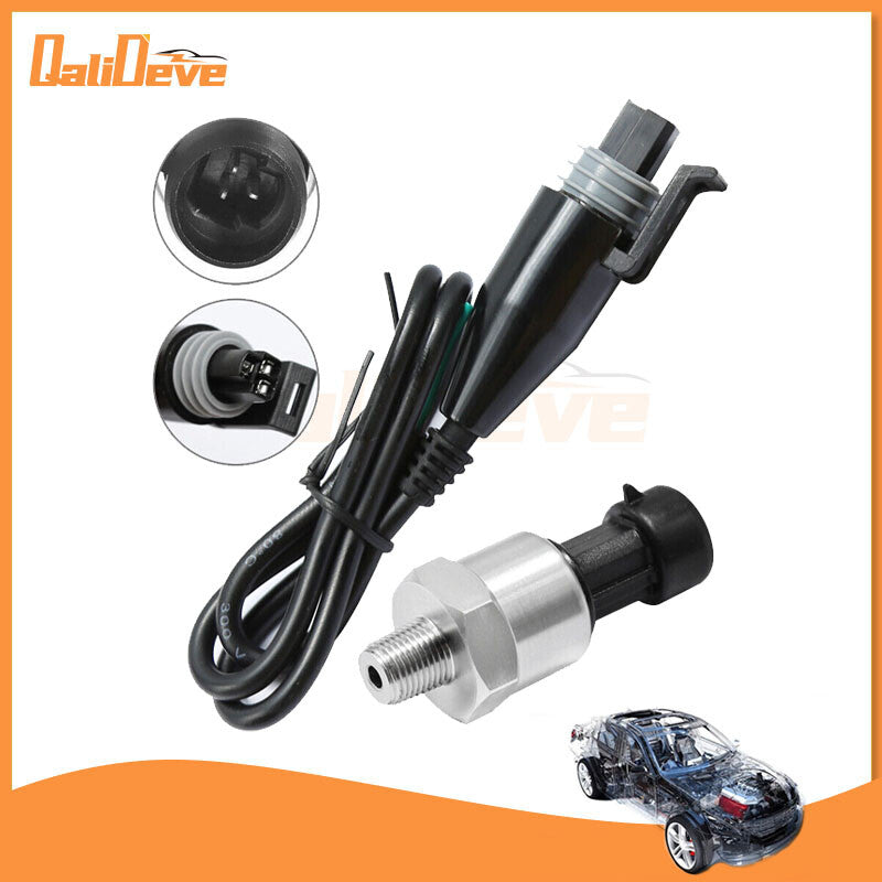 Universal 5V pressure converter transmitter 150 PSI oil fuel air water hose connector