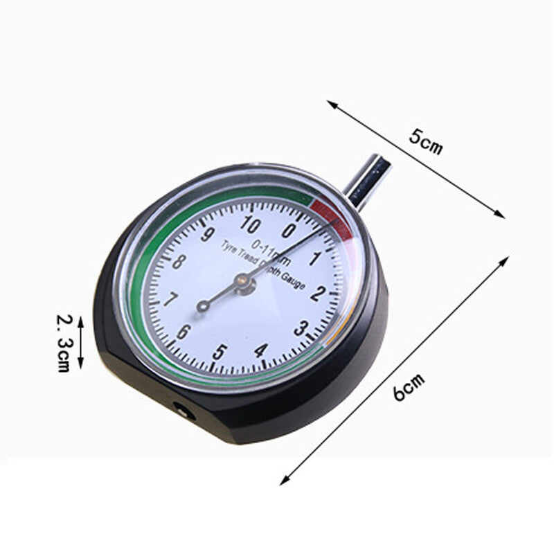 Tire tread depth gauge (mm) - Professionally designed for motorcycles, cars, trucks, and buses.