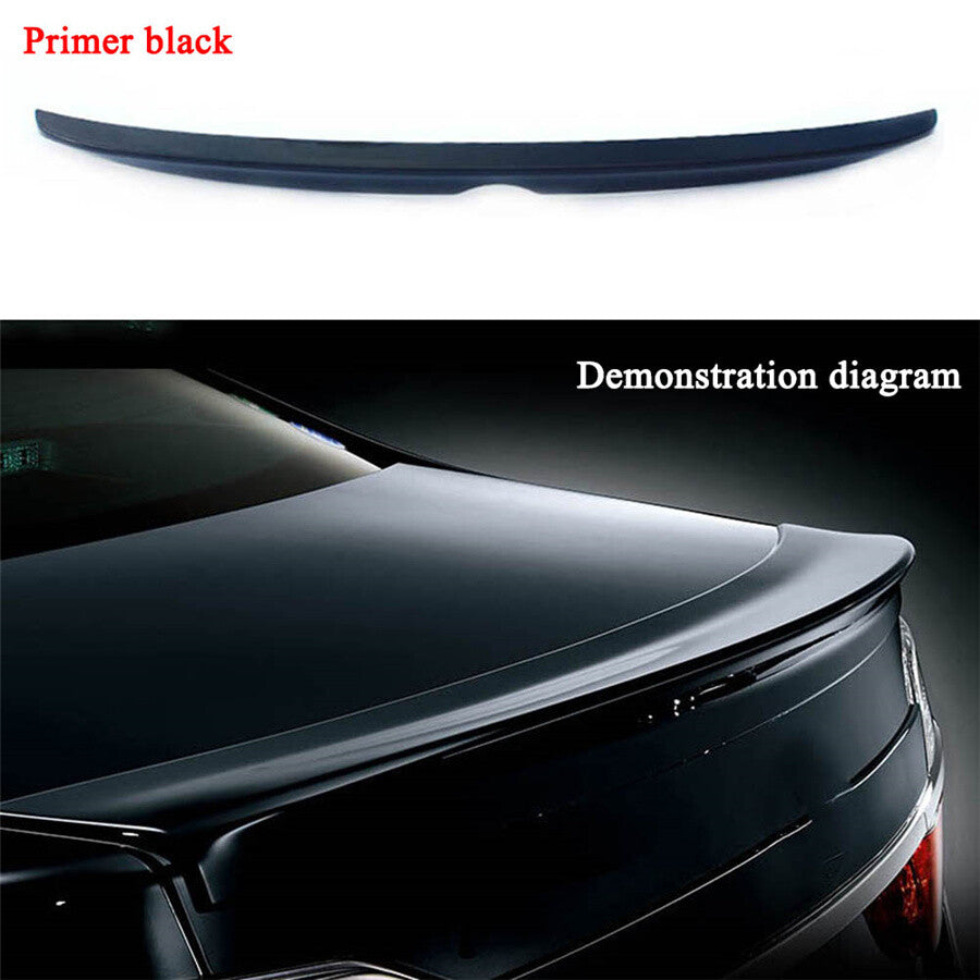 Rear Trunk Spoiler Lip Tail Wing Lid ABS Primer Black for Toyota for Camry 2012-2014 Q