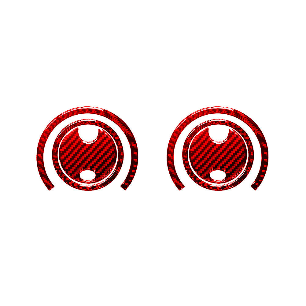 4Pcs Red Carbon Fiber CD Control Panel Cover Trim For 6 F12 F13 11-18 v