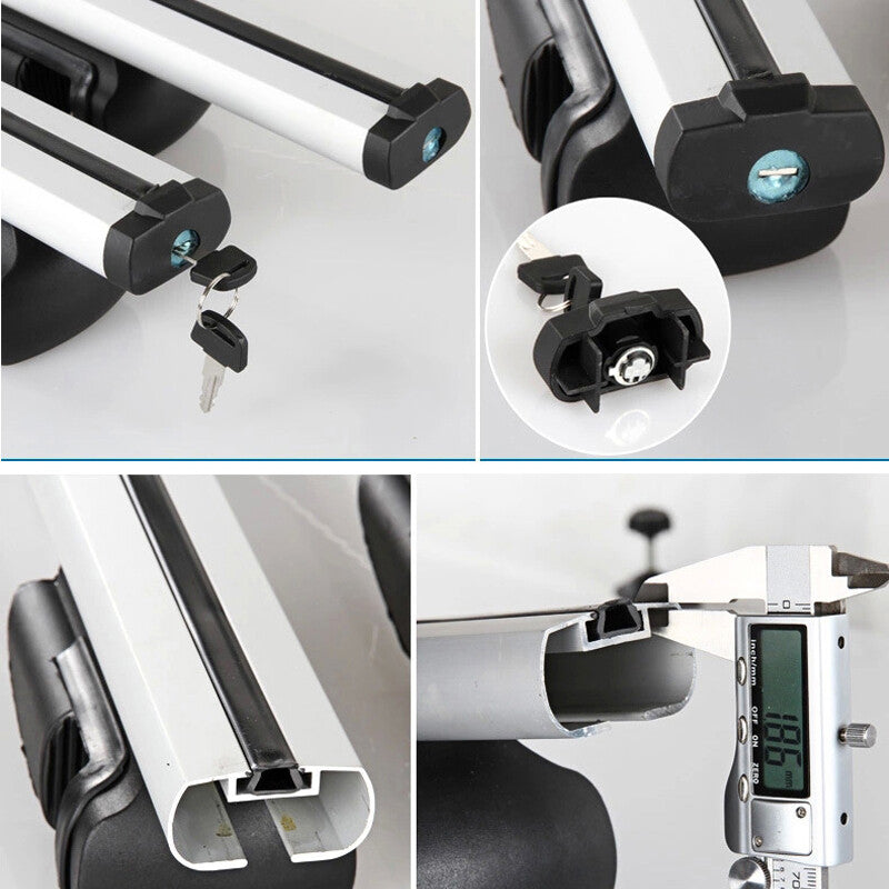 SUV Aluminum 48 Crossbar Top Luggage Adjustable Roof Rack Cargo Rail 175 lbs - n