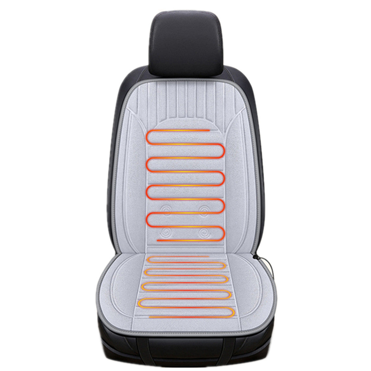 1PCS Gray Car Heated for Seat Cover Cushion Plush Warmer 12V Heating Warming Pad