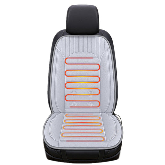 1PCS Gray Car Heated for Seat Cover Cushion Plush Warmer 12V Heating Warming Pad