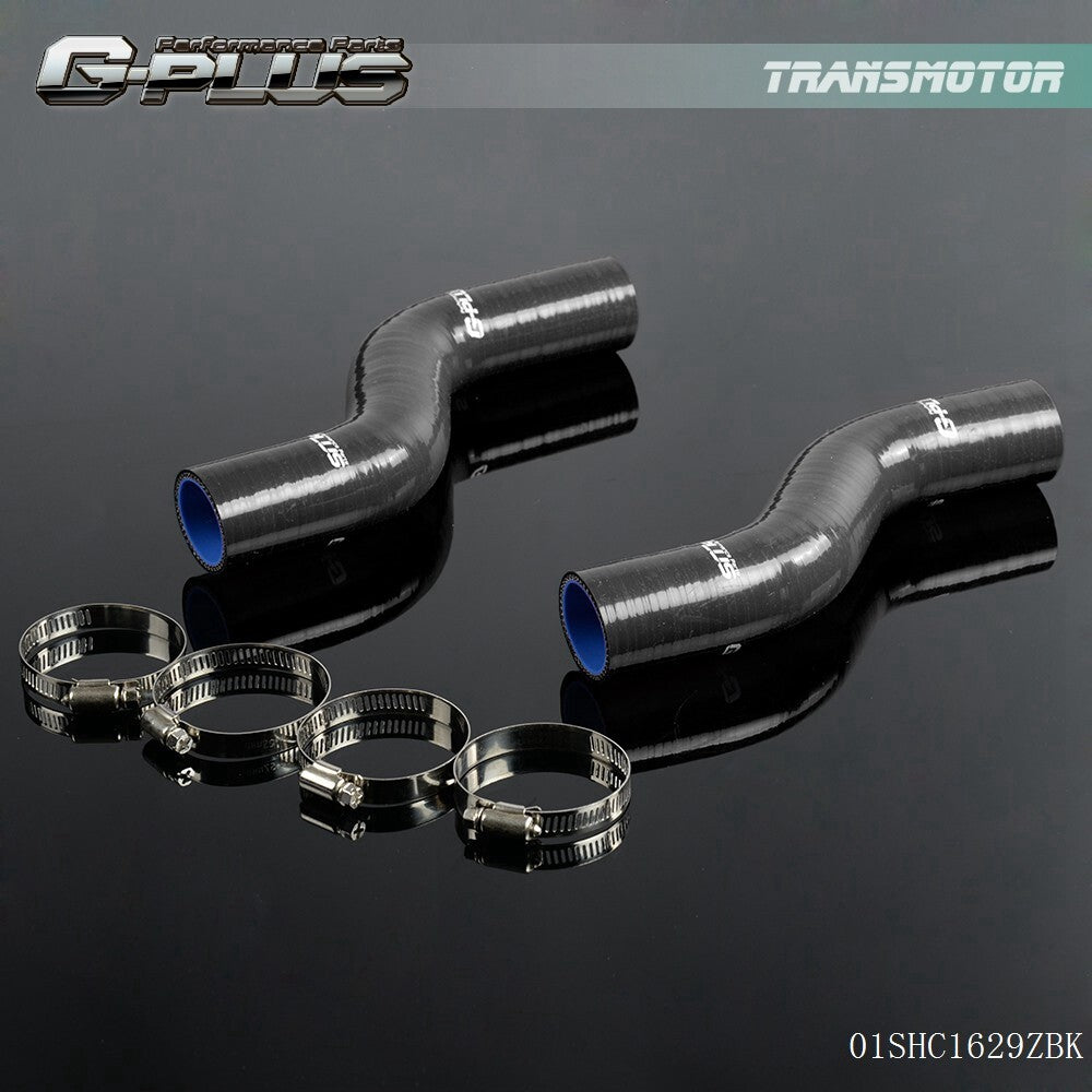Silicone Radiator Hose Pipe Kit Fits 1970 - 1975 for Datsun 240Z/260Z 2 Piece Black - v