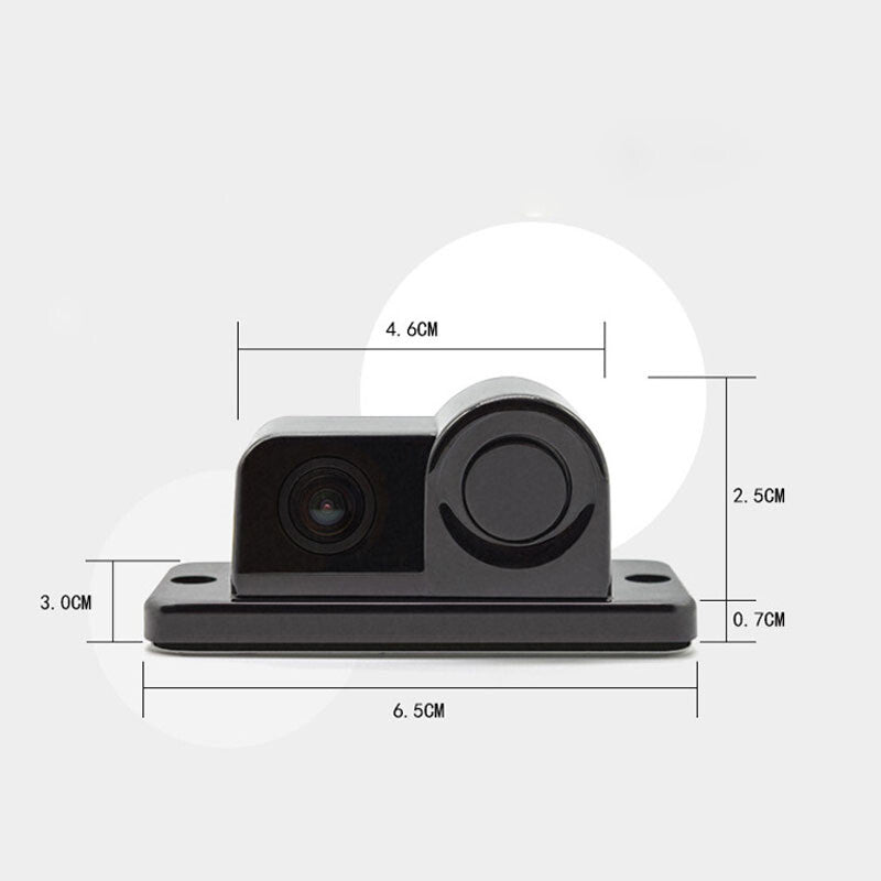 2-in-1 420TVL Parking Lot Reverse Sensor Radar Rearview Backup Night Vision Camera n