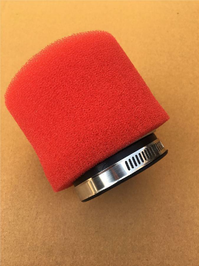 One Pcs 58mm Motorcycle Scooter High Performance Red Foam Air Filter Universal Q