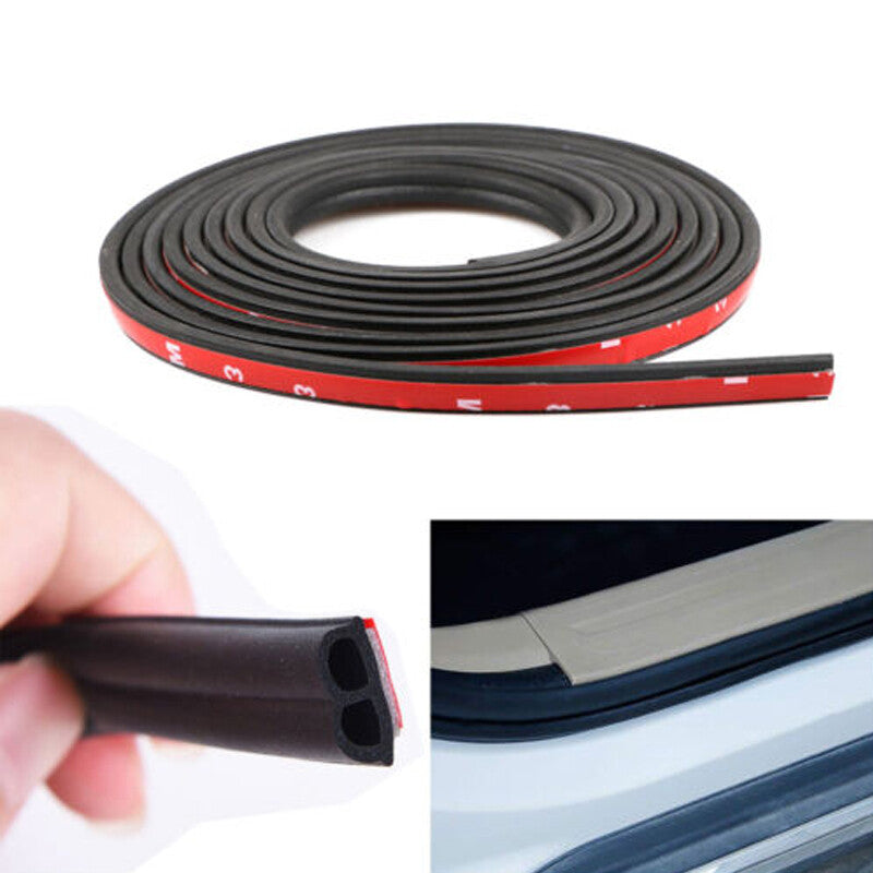 33FT Rubber Car Door Seal Strip Hollow Edge Guard Dustproof Parts Durable v