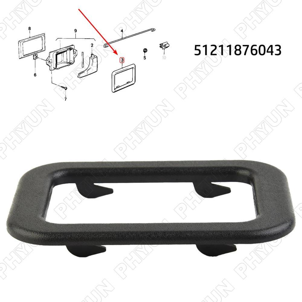 Interior Door Handle Bezel Trim for BMW 318i 325i 524TD 535i 635csi 733i M3 5 6 Q