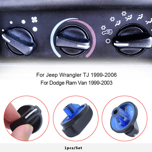 for Jeep for Wrangler TJ 1999-2006 Heater Climate Control Switch Panel Buttons Knobs Q