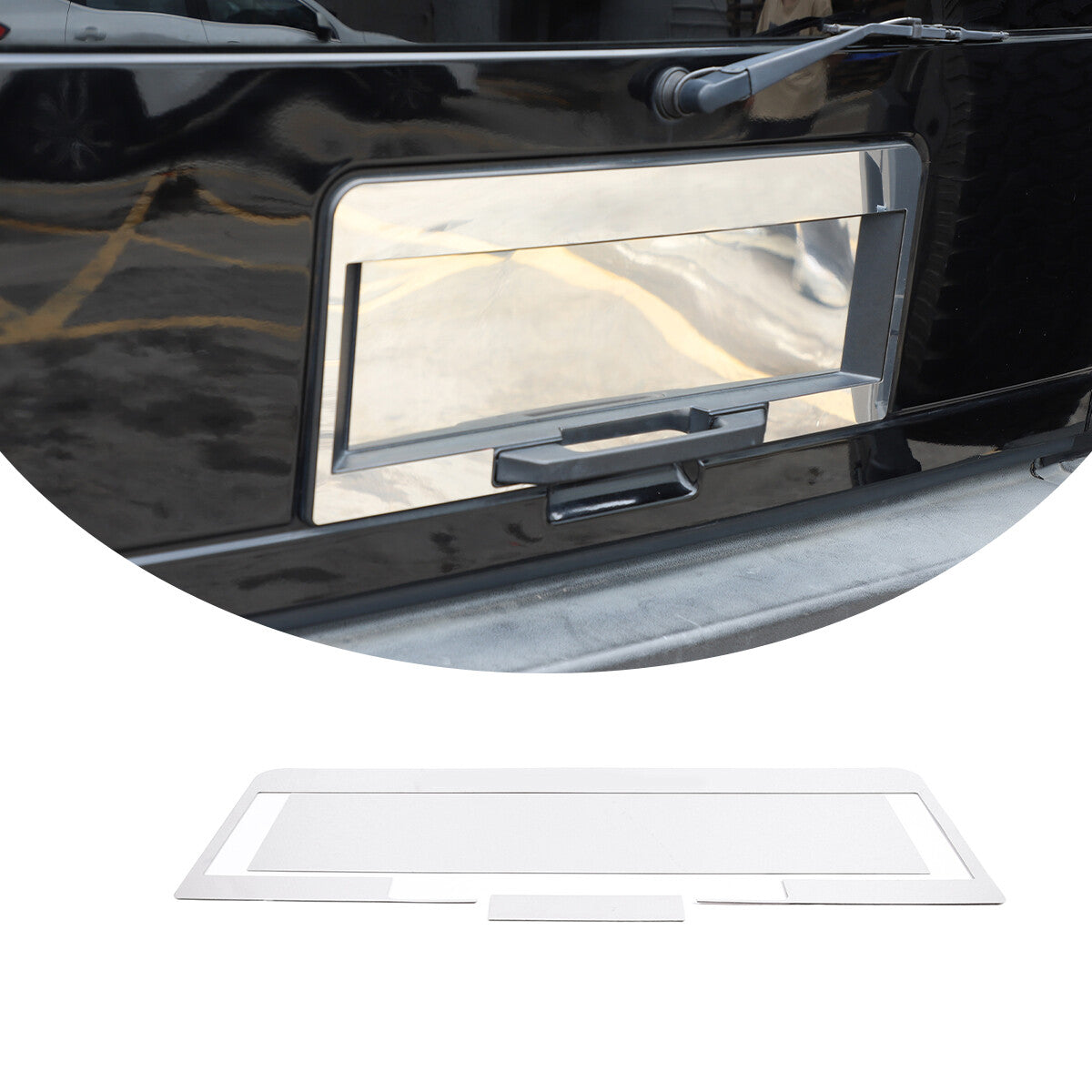 Suitable for 2003-2009 for Hummer H2 license plate Bazel background cover accent trim 3-piece Q