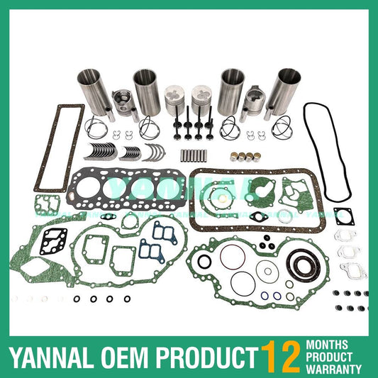 4-piece 2J engine overhaul and rebuild kit for Toyota excavators