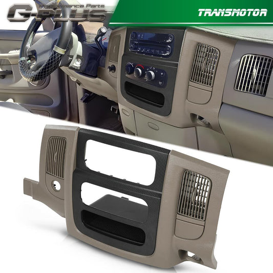 Fit 02-05 for Ram 1500 Center Dash Trim Steel Rim