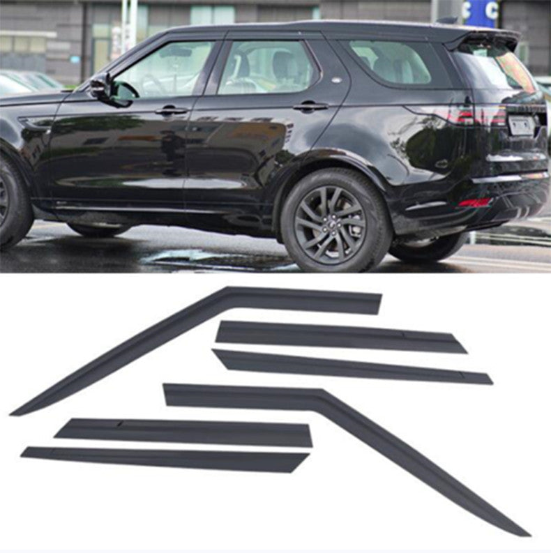 For LR Discovery 2017-22 black Window Visor Vent Shades Sun Rain Guard Deflector