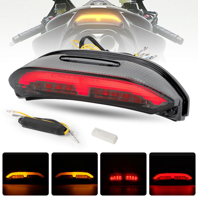Motorcycle LED Integrated Tail Light Signal Brake Lamp FOR 13-24 for HONDA CBR 600RR