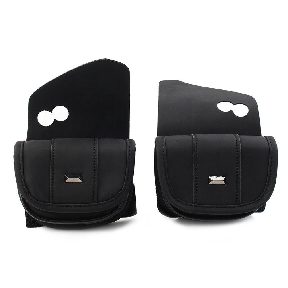 for Harley Touring Street Glide Special FLHXS Black Dual Pouches Windshield Bags
