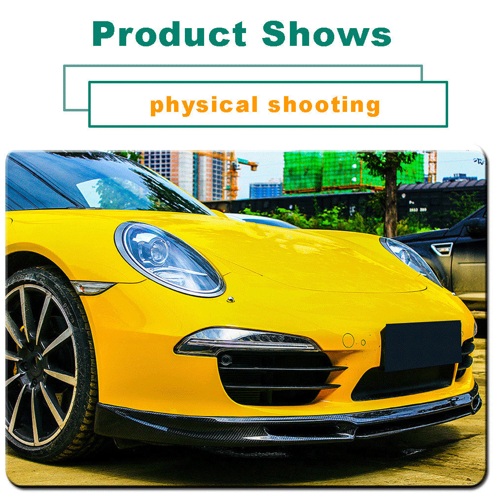 for Porsche 911 991 991.1 2012-2015 Real Carbon Fiber Front Bumper Lip Spoiler